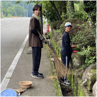 落ち葉清掃